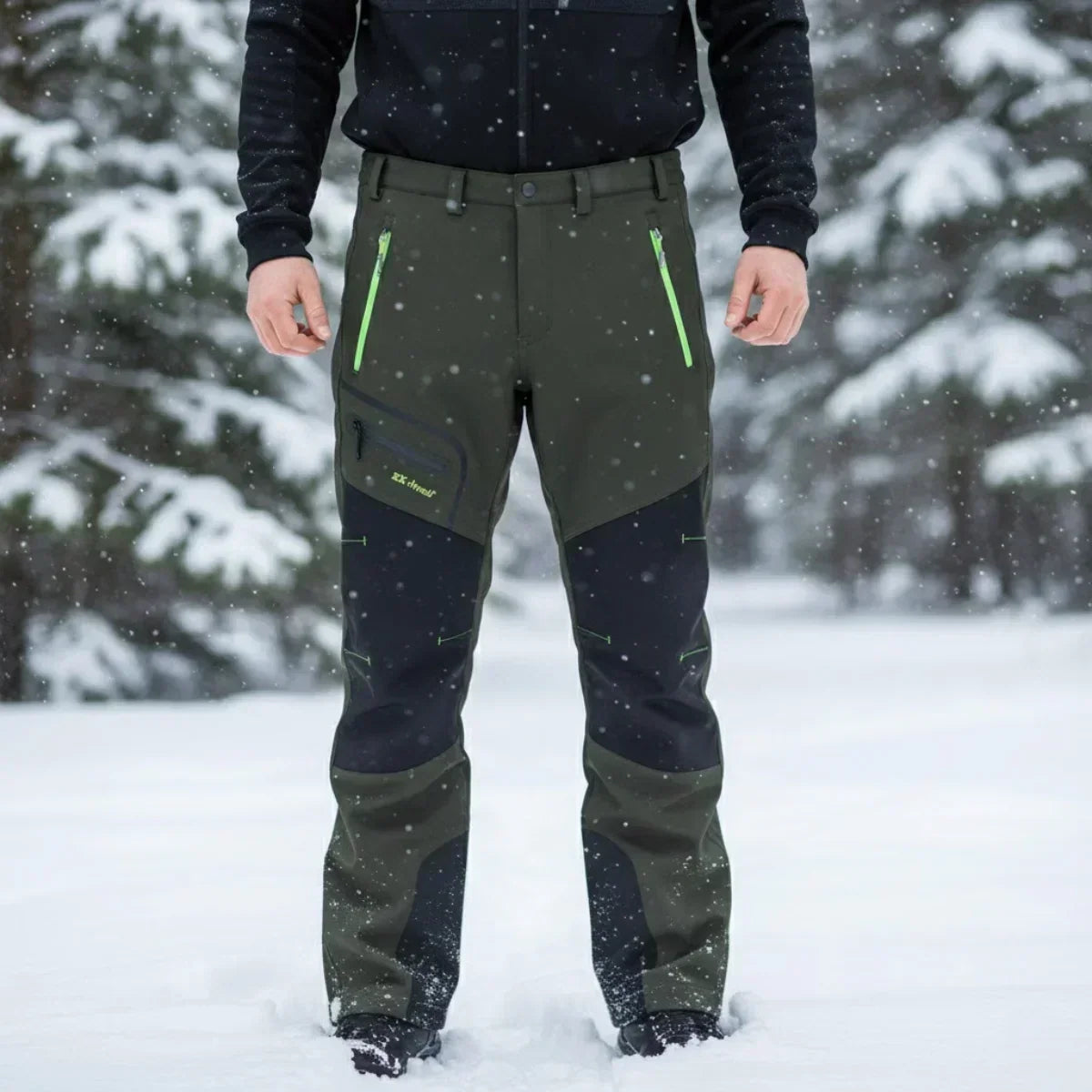 Nordex™ • Waterproof Thermal Work Pants – Army Green / S