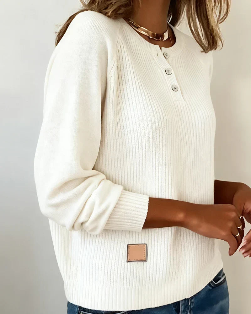 RaglaMode – Stylish Button Sleeve Pullover – image 5