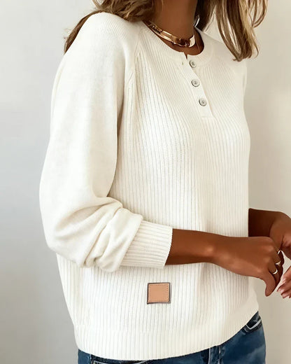RaglaMode – Stylish Button Sleeve Pullover – image 5