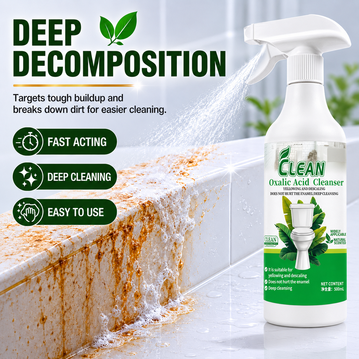 PureShine – Oxalic Acid Bathroom Cleaner – image 2