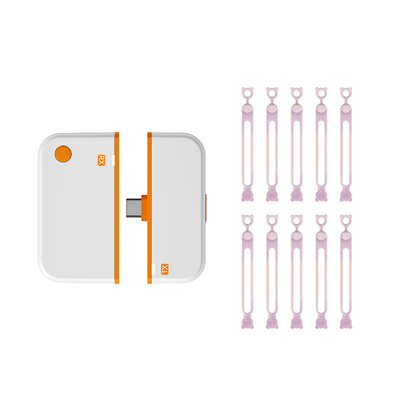 ClearCast - 4K Wireless Video Transmission – White-Orange / BUY 1+10 Cable Organizers