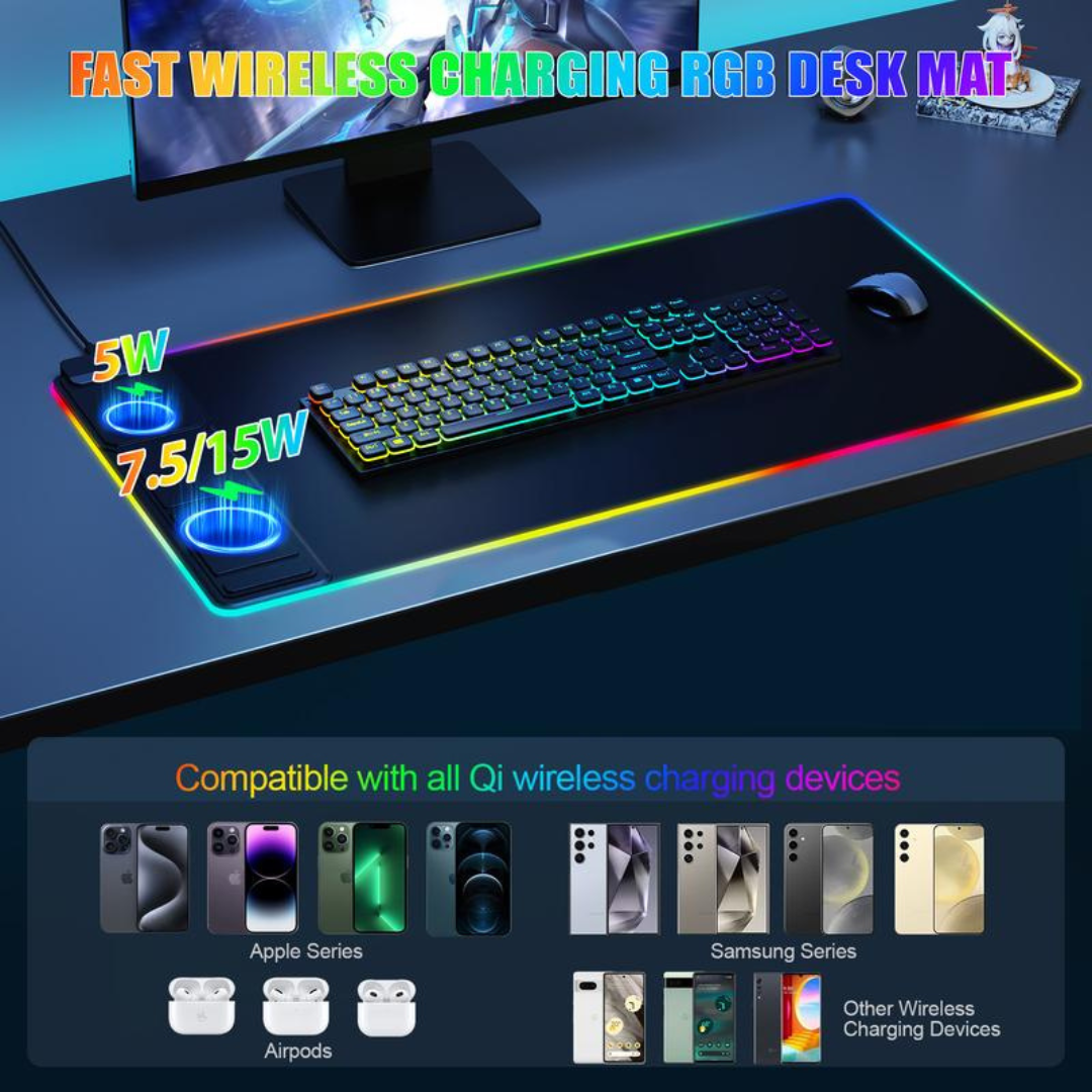 LumiDesk – RGB Waterproof Gaming Mouse Pad – image 5