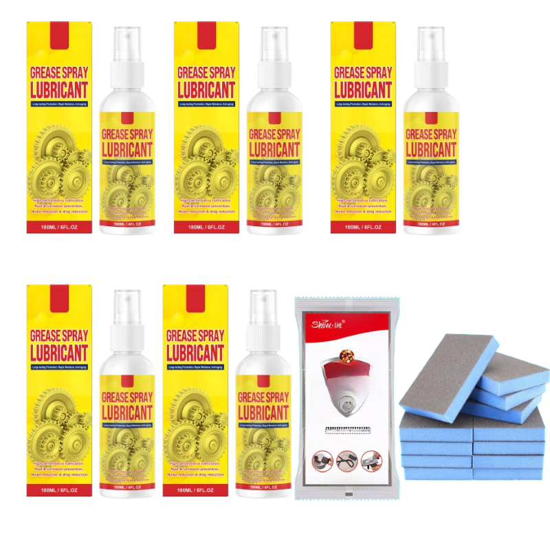 RustFix Elite – Protection & Lubricant Spray – 180ml / Buy 3 get 2 free（5 PCS）——The most choice / With Emery Sponge Scrubber