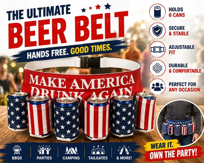 DrinkMate – Adjustable 6-Can Beverage Holster Belt – image 8