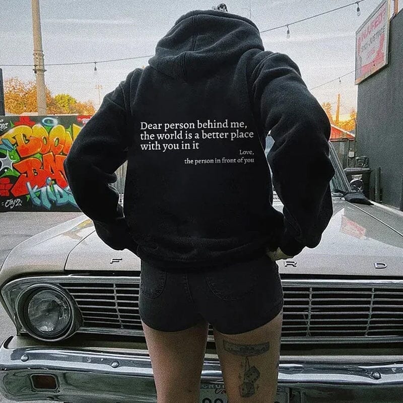 WarmWords Sweatshirt – Kindness You Can Wear – Black / S