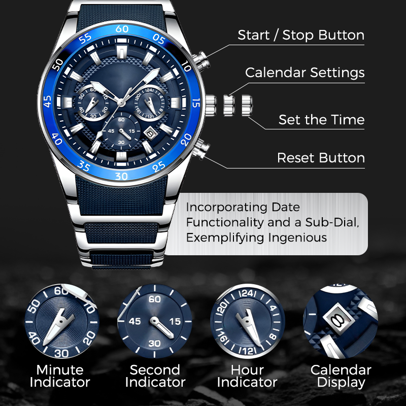 TimeForge – Rugged Men’s Multifunction Watch – image 3