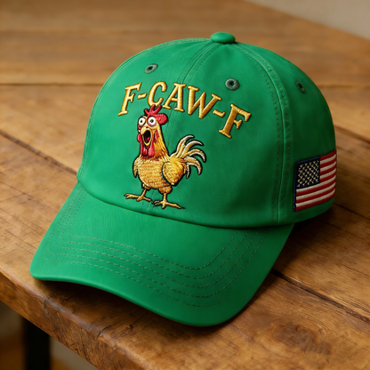CluckPride – Made in USA Rooster Hat – Green / One Size Fits Most (Circumference 21 5/8"- Circumference 24 1/8")