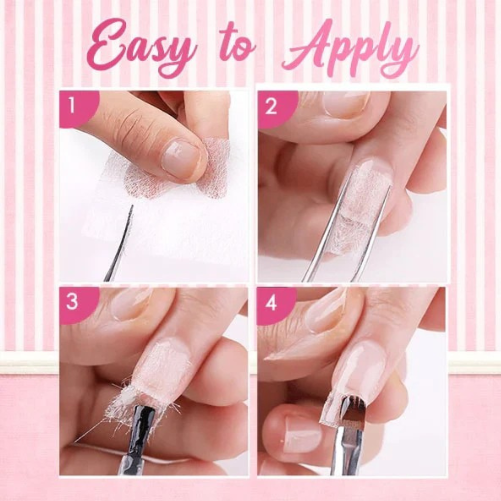 SilkGlow - Nail Extension Fiberglass Kit (10PCS) – image 4