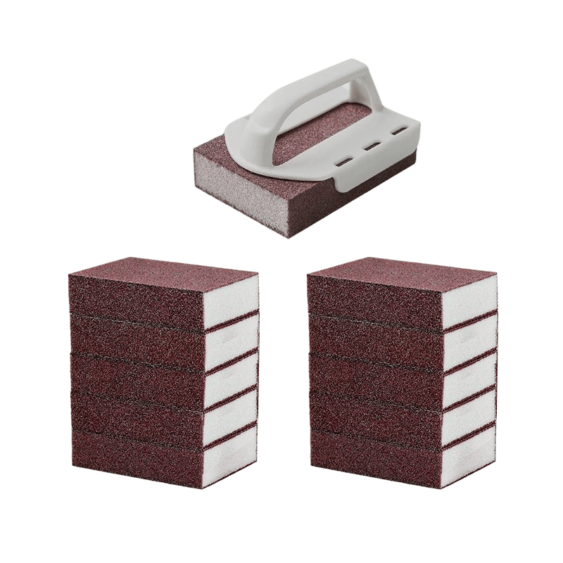 Cleanora – Magic Multi-Surface Cleaning Sponge – Handle (Gray) × 1 + Sponge × 11