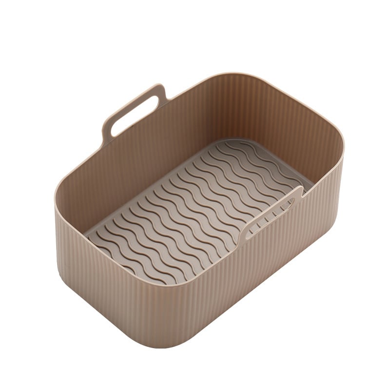 CleanCrisp – Reusable Cooking Tray Inserts – Brown / Rectangle