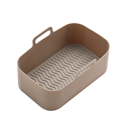 CleanCrisp – Reusable Cooking Tray Inserts – Brown / Rectangle