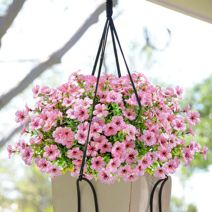 High-Grade Material Artificial Flowers – Pink / Fill 1 POT (120 flowers)