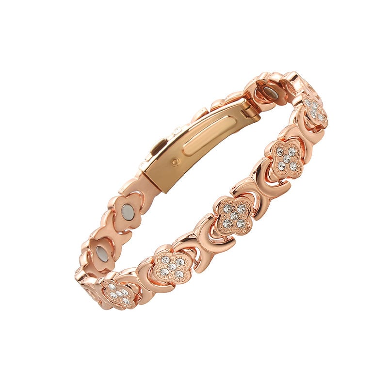BloomGrace – Flower Copper Bracelet Elegant Style – 1 Bracelet