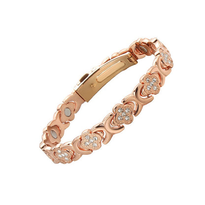 BloomGrace – Flower Copper Bracelet Elegant Style – 1 Bracelet