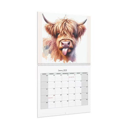 HighlandHugs – 2026 Cute Highland Cow Wall Calendar – image 7