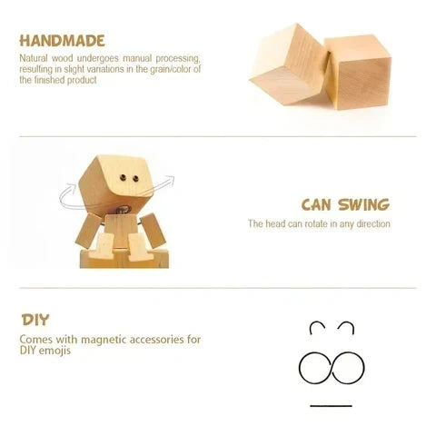 WoodyBuddy | Cute Wooden Bobblehead Dashboard Decor – image 11