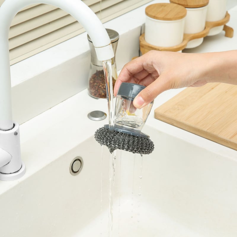 CleanMate - Ergonomic Soap-Release Kitchen Scrubber – image 4