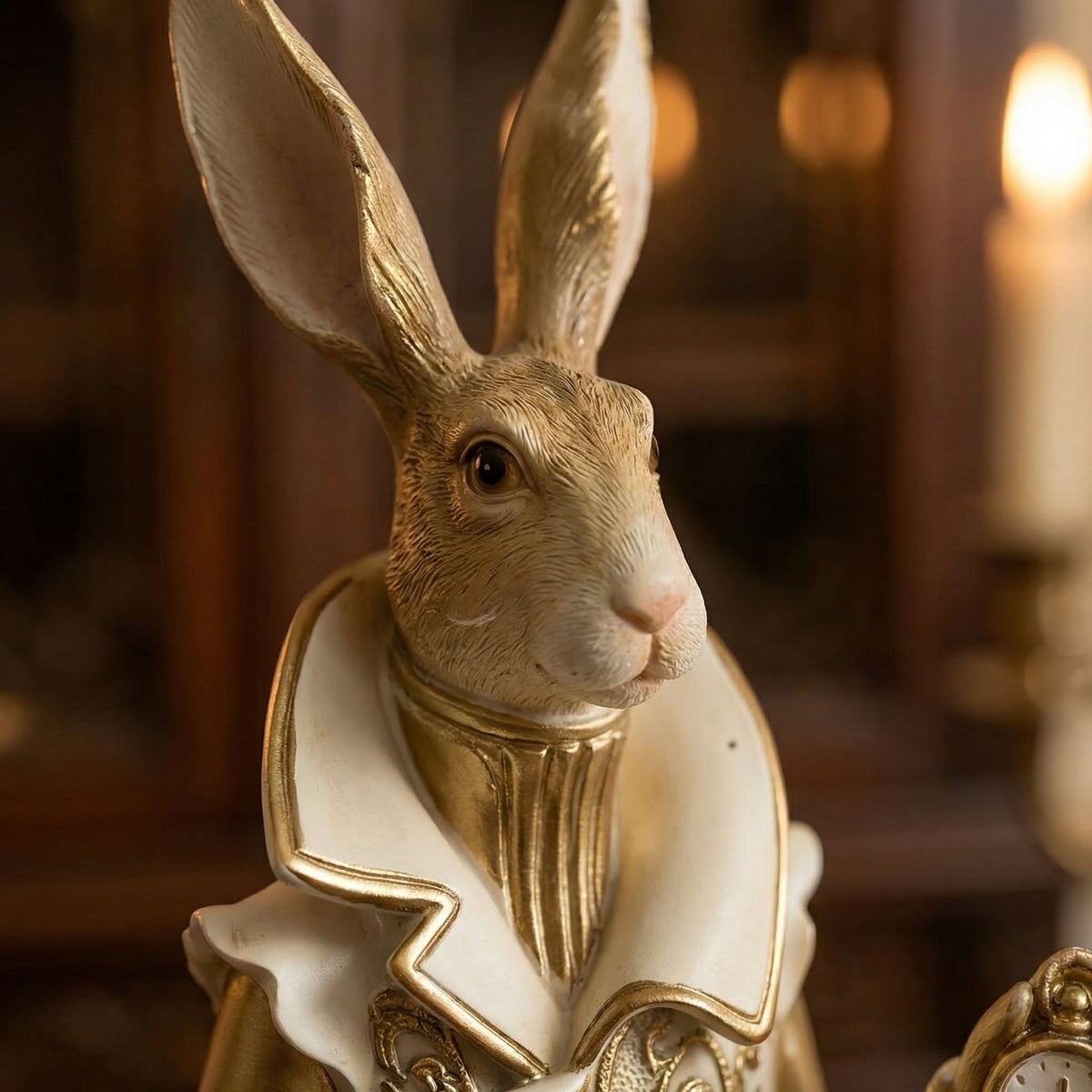 RoyalWhisk – Gold Trim Rabbit Figurine – image 5