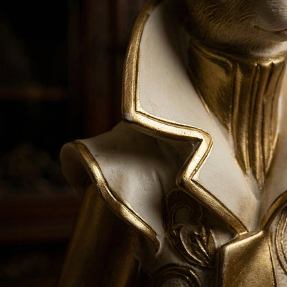 RoyalWhisk – Gold Trim Rabbit Figurine – image 4