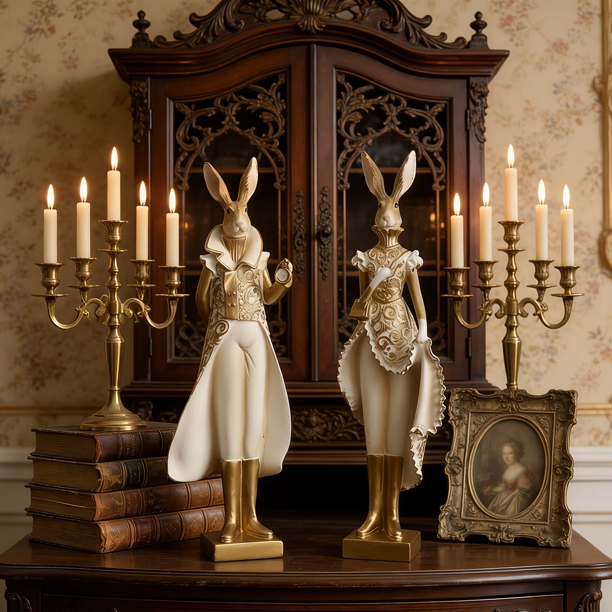 RoyalWhisk – Gold Trim Rabbit Figurine – image 11
