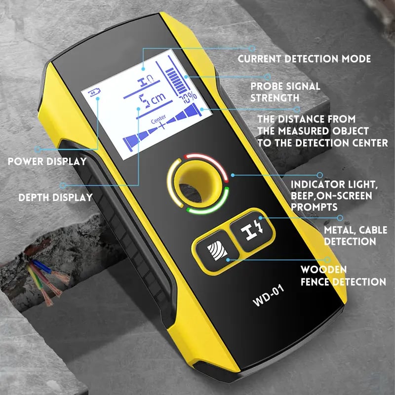 WallSense Pro – Precision Metal Detector Wall Scanner – image 5