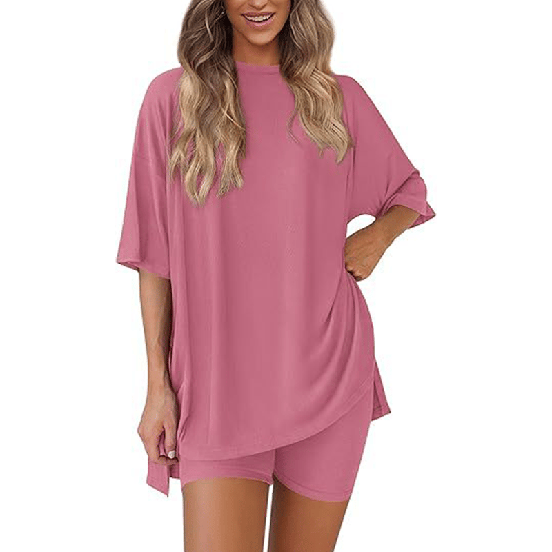 PureRelax – Two-Piece Casual Set – Pink / M