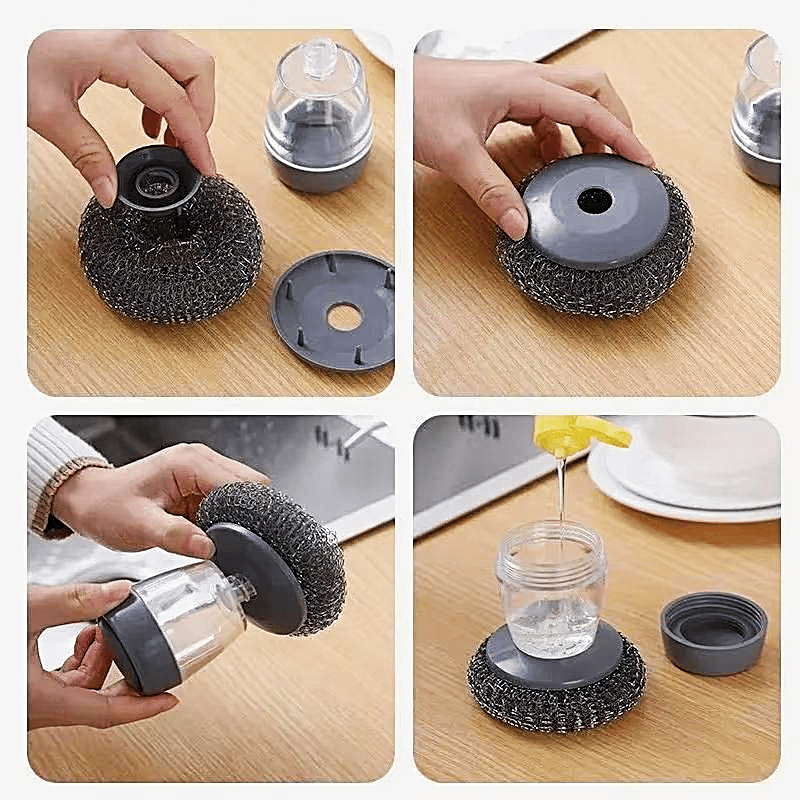 CleanMate - Ergonomic Soap-Release Kitchen Scrubber – image 14