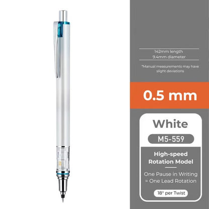 WritePro – Advance Mechanical Pencil M5-559, 0.3 mm – 0.7 mm – White 0.5 mm