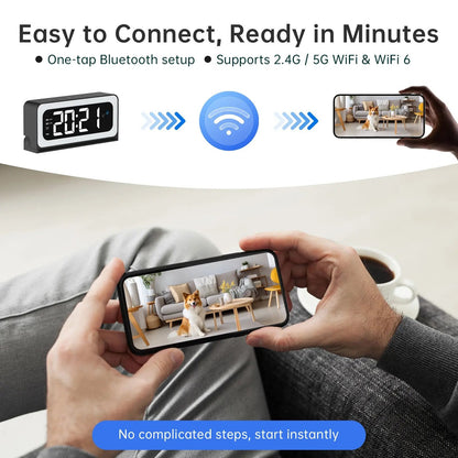 SpyraTech – Smart Alarm Clock Camera with Dual WiFi – image 4