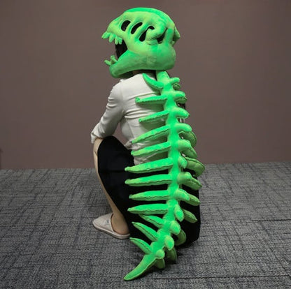 DinoBones – Realistic Dinosaur Skeleton Costume Set – Green / Kids Version / Only dinosaur skulls