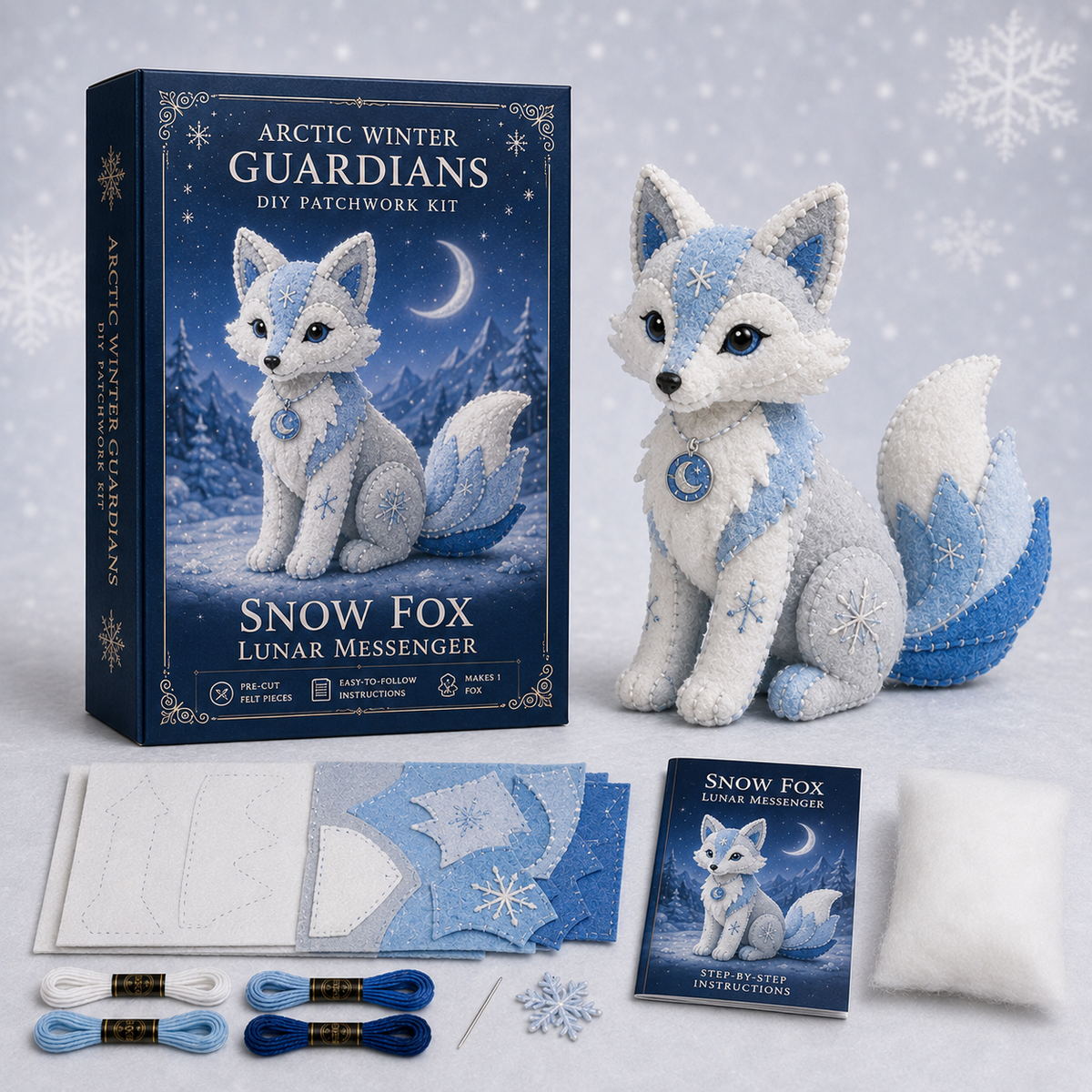 NordicStitch – Winter Fantasy DIY Kit – Snow Fox