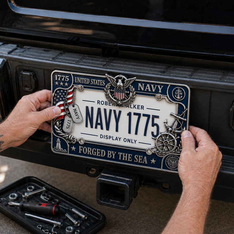 PatriotShield – U.S. Navy Heritage Sea Plate Frame – image 4