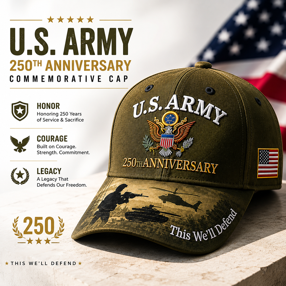 HonorStitch - 250 Years Army Anniversary Cap – image 2