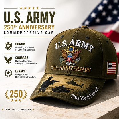 HonorStitch - 250 Years Army Anniversary Cap – image 2