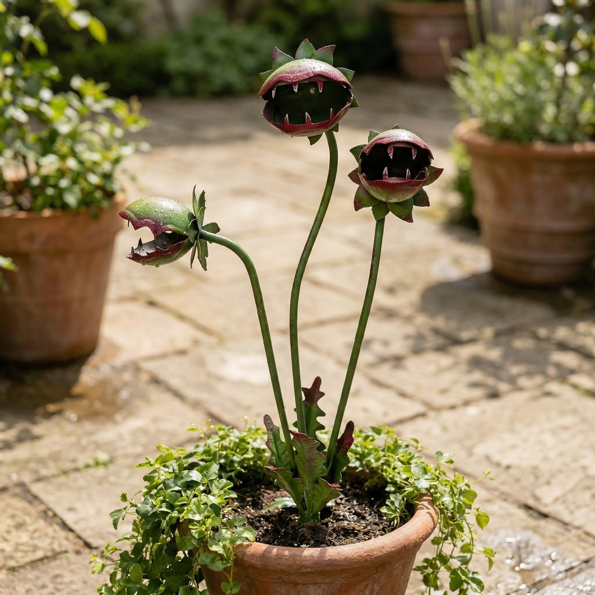 GardenWhim – Carnivorous Plant Metal Garden Stake – image 11