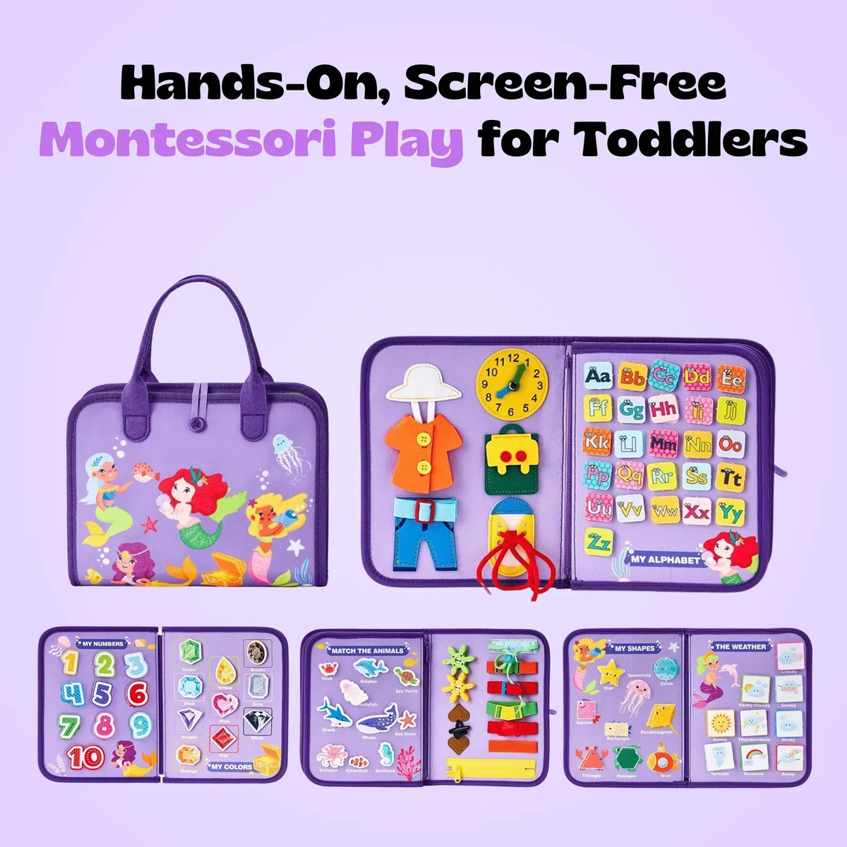 MontiPlay™ – Creative Learning Through Play – Mermaid Purple