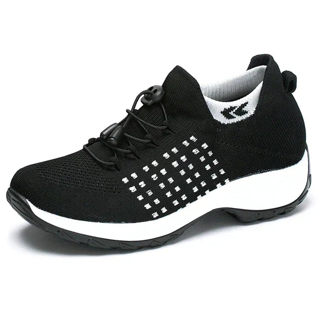 Ortho Relief™ • Orthopedic comfort sneakers for women – Black/White / 35