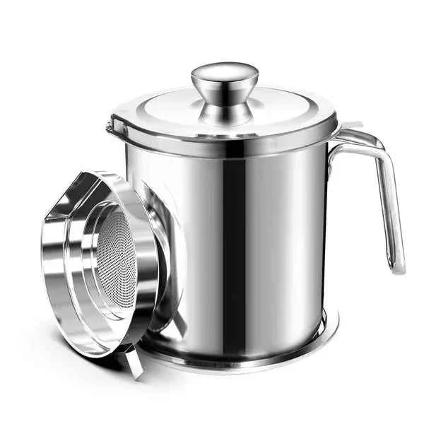 CookForge – Premium Stainless Frying Po & Oil Control Rack System – Filter oil pot
