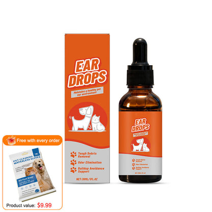 PetAura – Fresh Ear Care Drops – Buy 1 / Free Pet Cleaning Gloves ($9.9 value) with order