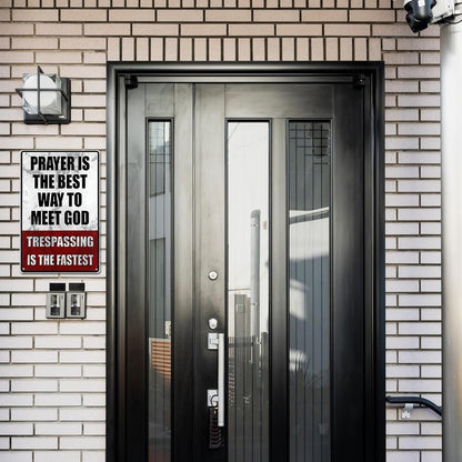Metal No Trespassing Signs Private Property Funny – image 6