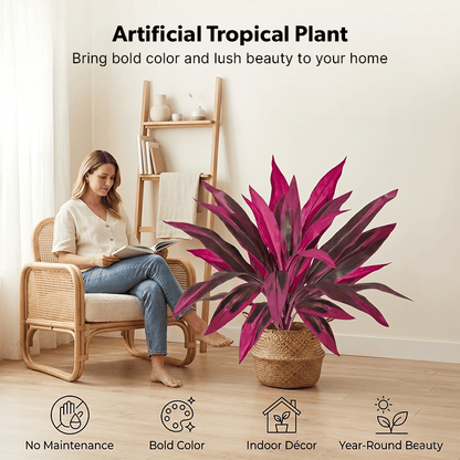 OasisLeaf – Artificial Indoor Tropical Plant – 2 PCS