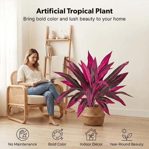OasisLeaf – Artificial Indoor Tropical Plant – 2 PCS