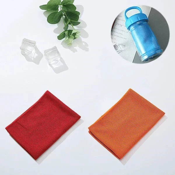 ChillWrap – Rapid Cooling Towel – Orange / Red