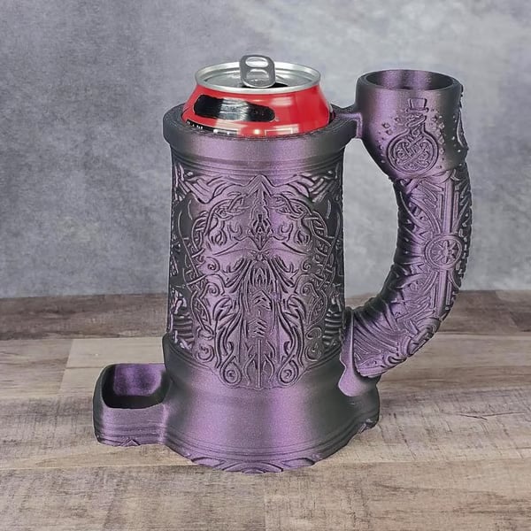 MageMug – Wizard Dice Tower Insulated Cup – Nebula Color Shift
