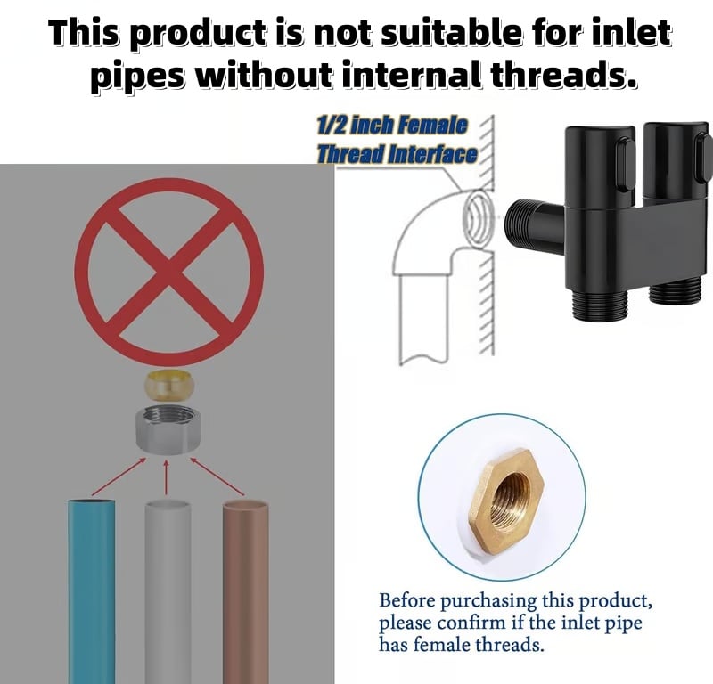 1-In-2-Handheld Out Dual Control Valve Bidet Sprayer for Toilet – image 9