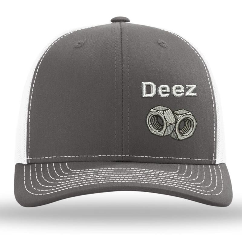 GritGear Cap – Hard Work Snapback – Charcoal Grey/White / One Size Fits Most (Circumference 21 5/8"- Circumference 24 1/8") / BUY 1