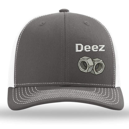 GritGear Cap – Hard Work Snapback – Charcoal Grey/White / One Size Fits Most (Circumference 21 5/8"- Circumference 24 1/8") / BUY 1