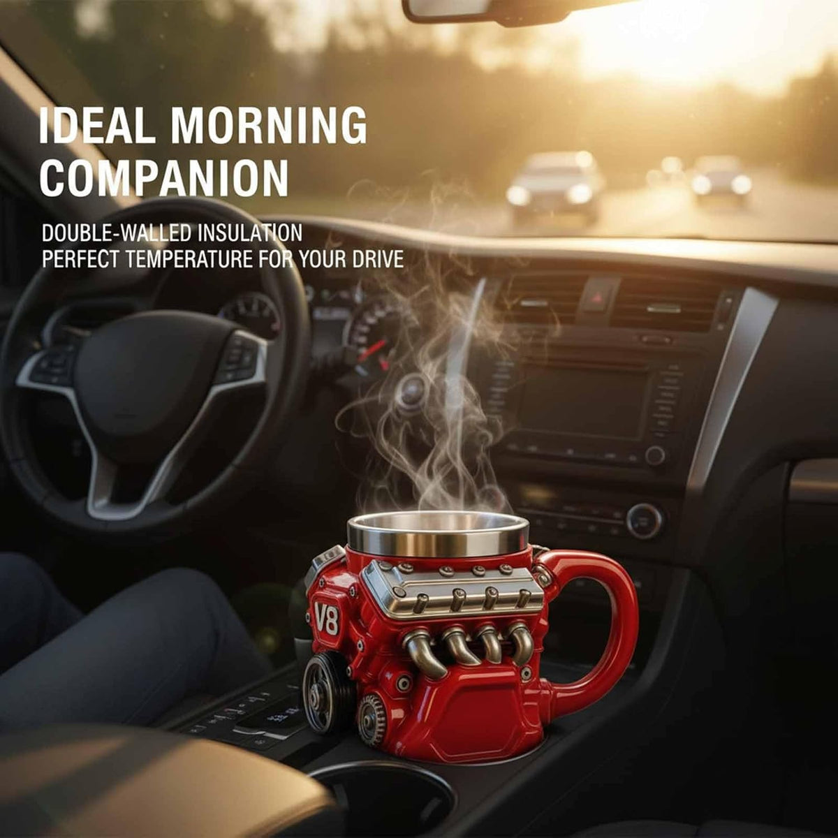 Ultimate V8 Engine Stainless Steel 3D Mug & A Gearhead's Dream – image 7