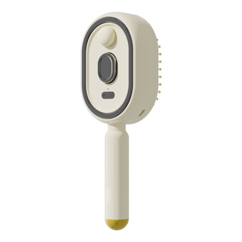 MistAura – Scalp Massage Hair Brush – White