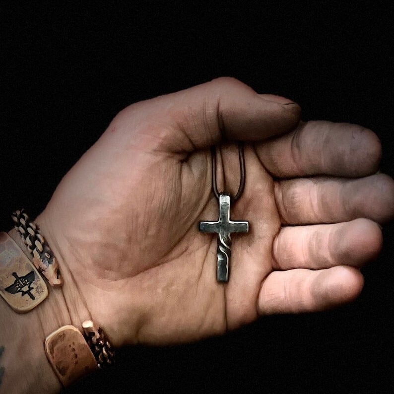 DivineTwist – Hand Forged Cross – image 6